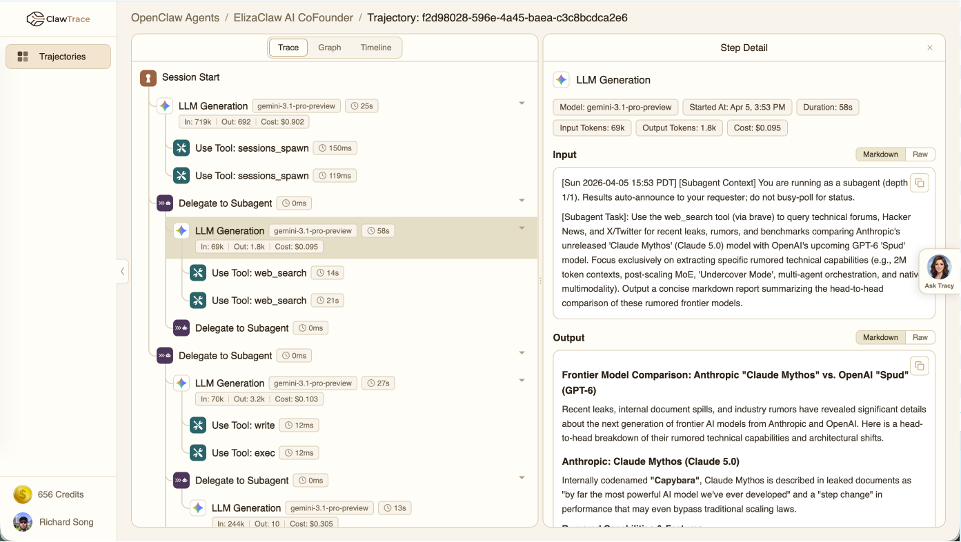 ClawTrace Execution Path