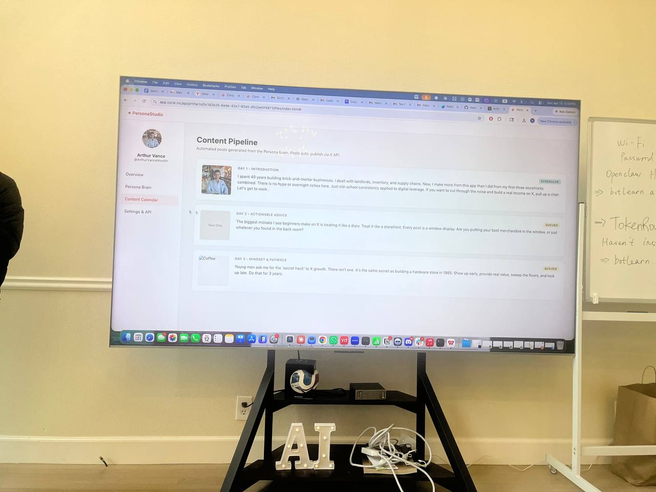 Persona Studio Content Pipeline